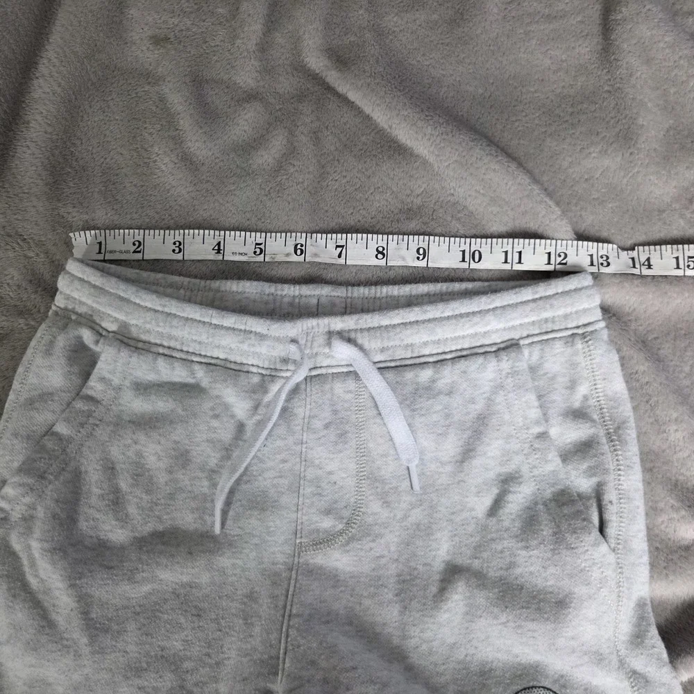 Old Navy Boys Size Large Fleece Drawstring Pull-on Graphic Shorts Gray